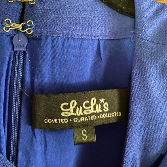 Lulus Shoulder Shrug Cobalt Blue Shift Dress - Picture 7 of 9